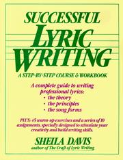 Cover of: Successful lyric writing: a step-by-step course and workbook