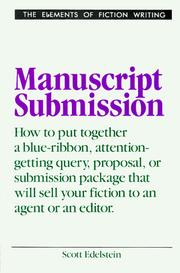 Cover of: Manuscript submission by Scott Edelstein