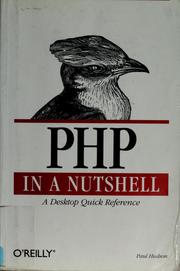 Cover of: PHP in a nutshell | Paul Hudson