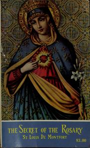 Cover of: The secret of the Rosary | Saint Louis Mary De Montfort