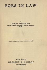 Cover of: Foes in law. by Rhoda Broughton, Rhoda Broughton