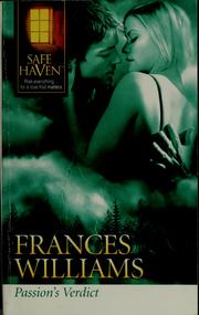 Cover of: Passion's verdict by Frances Williams
