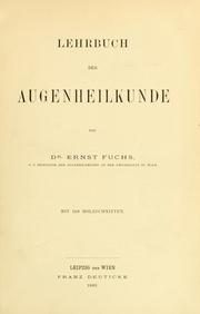 Cover of: Lehrbuch der Augenheilkunde