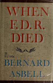 Cover of: When F.D.R. died.