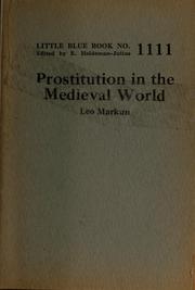 Cover of: Prostitution in the medieval world