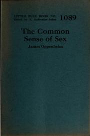 Cover of: The Common sense of sex