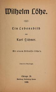 Cover of: Wilhelm Löhe