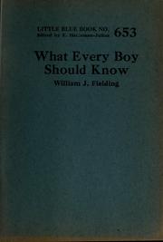 Cover of: What every boy should know