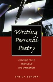 Cover of: Writing Personal Poetry by Sheila Bender, Sheila Bender