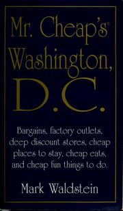 Cover of: Mr. Cheap's Washington, D.C.