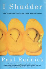 Cover of: I shudder: and other reactions to life, death, and New Jersey