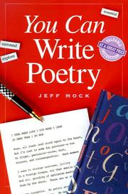 Cover of: You can write poetry