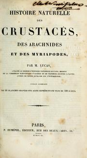 Cover of: Histoire naturelle des animaux articulés, annelides, crustacés, arachnides, myriapodes et insectes by Castelnau, Francis comte de