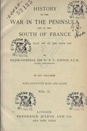 Cover of: History of the War in the Peninsula and in the South of France