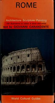 Cover of: Rome. by Giovanni Carandente