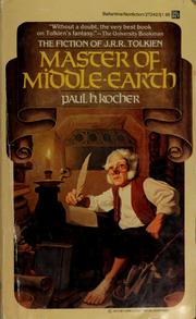 Cover of: MASTER OF MIDDLE-EARTH