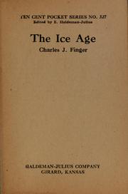Cover of: The ice age