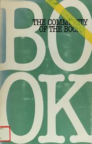 Cover of: The community of the book by Maurvene D. Williams