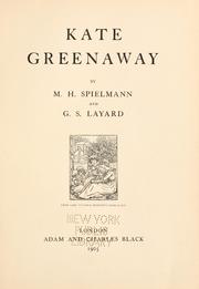 Cover of: Kate Greenaway by Marion Spielmann