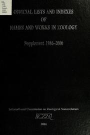 Official lists and indexes of names and works in zoology by R.V. Melville