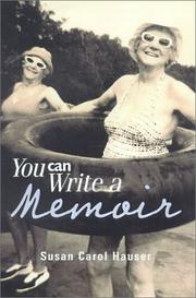 Cover of: You can write a memoir