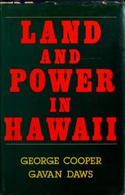 Cover of: Land and power in Hawaii by George Cooper