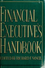 Cover of: Financial executive's handbook