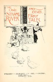 Cover of: The one strand river, and other fairy tales.