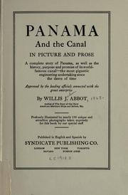 Cover of: Panama and the canal in picture and prose... by Willis J. Abbot