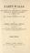 Cover of: Party-walls and the rights and liabilities of adjoining owners in relation thereto at common law and under the London Building Act, 1894