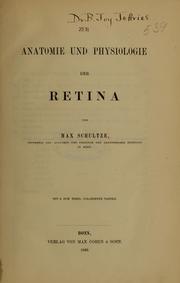 Cover of: Zur Anatomie und Physiologie der Retina