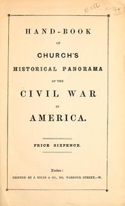 Hand-book of Church's historical panorama of the Civil War in America