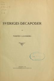 Cover of: Sveriges decapoder