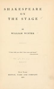 Cover of: Shakespeare on the stage