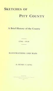 Cover of: Sketches of Pitt County by King, Henry T.