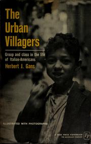 Cover of: The urban villagers by Gans, Herbert J.