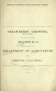 Strawberry growing by Anderson, James R.