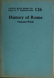 Cover of: History of Rome by Wood, Clement