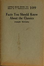 Cover of: Facts you should know about the classics