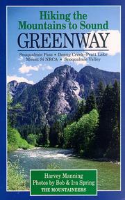 Hiking the Mountains to Sound Greenway by Harvey Manning