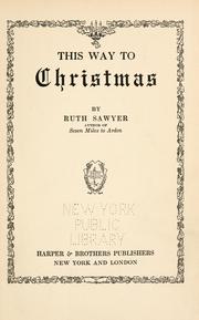Cover of: This way to Christmas
