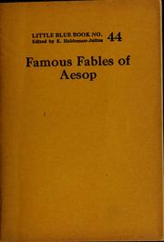 Cover of: Famous fables of Aesop