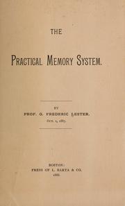 Cover of: The practical memory system