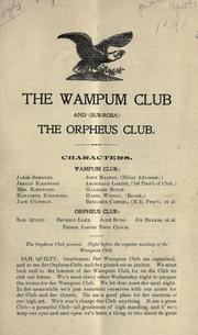 Cover of: The wampum club and (sub-rosa) The Orpheus club. | Isaac Pitman Noyes