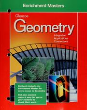 Cover of: Glencoe geometry: integration, applications, connections : [Teacher resources]