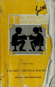 Cover of: The spelling bee speller