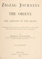 Cover of: Zigzag journeys in the Orient by Hezekiah Butterworth
