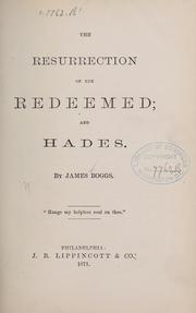 Cover of: The resurrection of the redeemed...