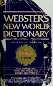 Cover of: Webster's New World dictionary of the American language