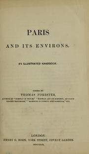 Cover of: Paris and its environs: an illustrated handbook